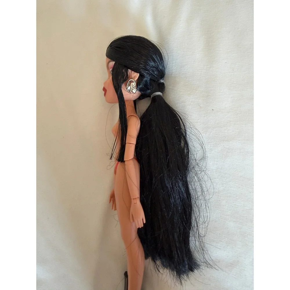 Bratz Jade Doll MGA Entertainment 2001 Long Black Hair Missing Foot for Parts